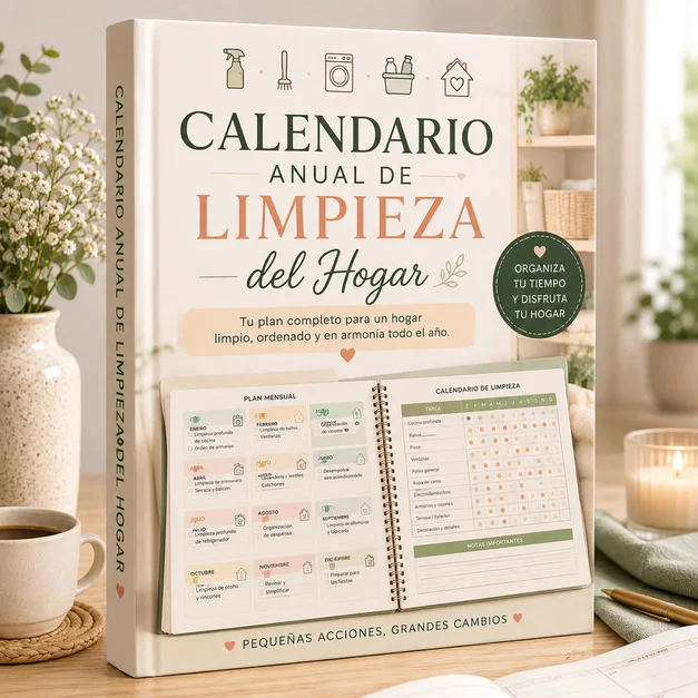 Calendario anual de limpieza del hogar
